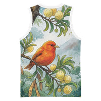 Aloha Hawaii Akepa Koa Tree Watercolor Basketball Jersey LT14 - Polynesian Pride