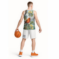 Aloha Hawaii Akepa Koa Tree Watercolor Basketball Jersey LT14 - Polynesian Pride