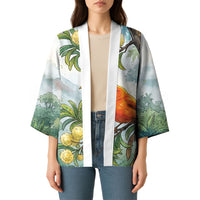 Aloha Hawaii Akepa Koa Tree Watercolor Kimono LT14 - Polynesian Pride