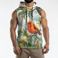 Aloha Hawaii Akepa Koa Tree Watercolor Sleeveless Hoodie LT14 - Polynesian Pride