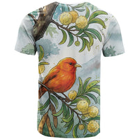 Aloha Hawaii Akepa Koa Tree Watercolor T Shirt