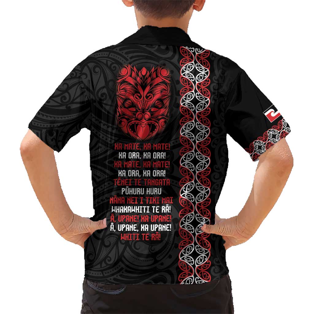 Aotearoa Toitu Te Tiriti Family Matching Short Sleeve Bodycon Dress and Hawaiian Shirt Honour The Treaty Maori Haka LT14 - Polynesian Pride