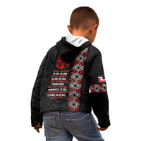 Aotearoa Toitu Te Tiriti Kid Hoodie Honour The Treaty Maori Haka