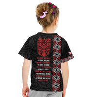 Aotearoa Toitu Te Tiriti Kid T Shirt Honour The Treaty Maori Haka