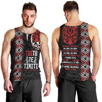 Aotearoa Toitu Te Tiriti Men Tank Top Honour The Treaty Maori Haka