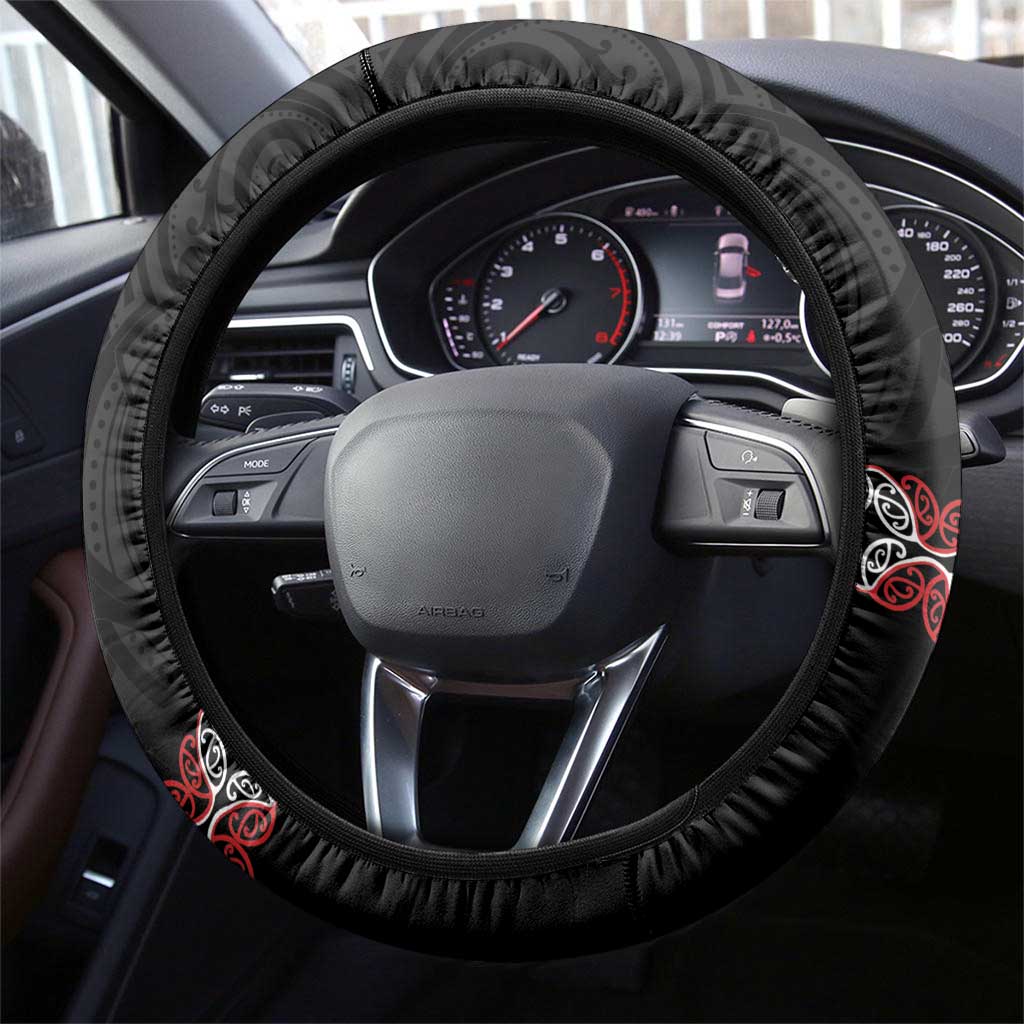 Aotearoa Toitu Te Tiriti Steering Wheel Cover Honour The Treaty Maori Haka
