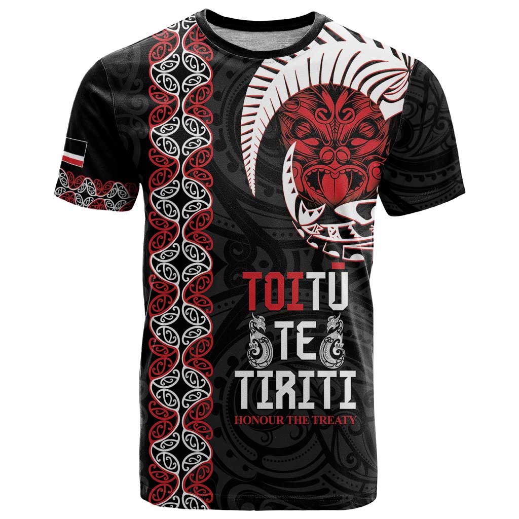 Aotearoa Toitu Te Tiriti T Shirt Honour The Treaty Maori Haka