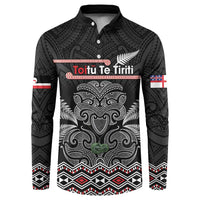 Aotearoa Toitu Te Tiriti Button Sweatshirt Stand Together! Stand Stronger! - NZ Tiki