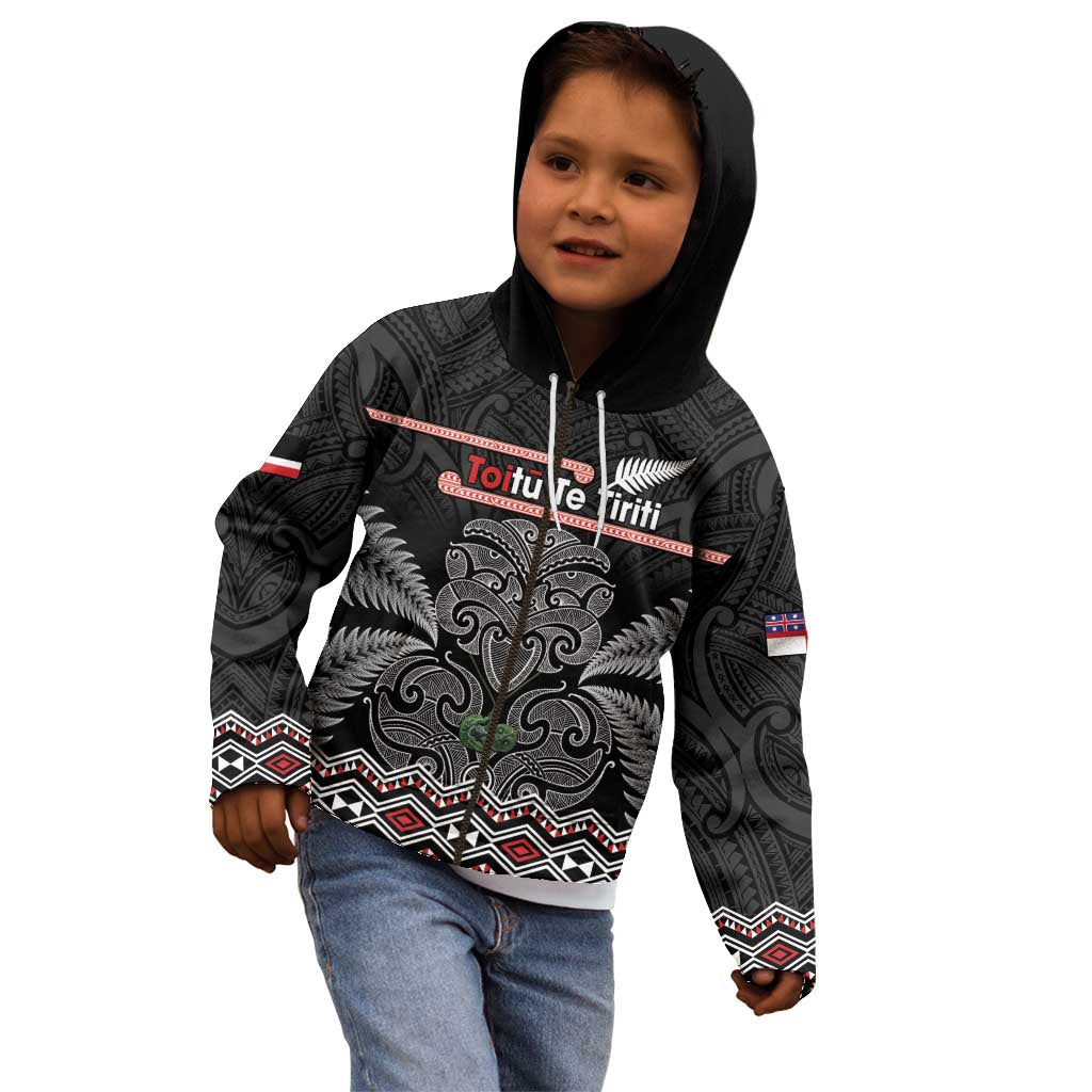 Aotearoa Toitu Te Tiriti Kid Hoodie Stand Together! Stand Stronger! - NZ Tiki