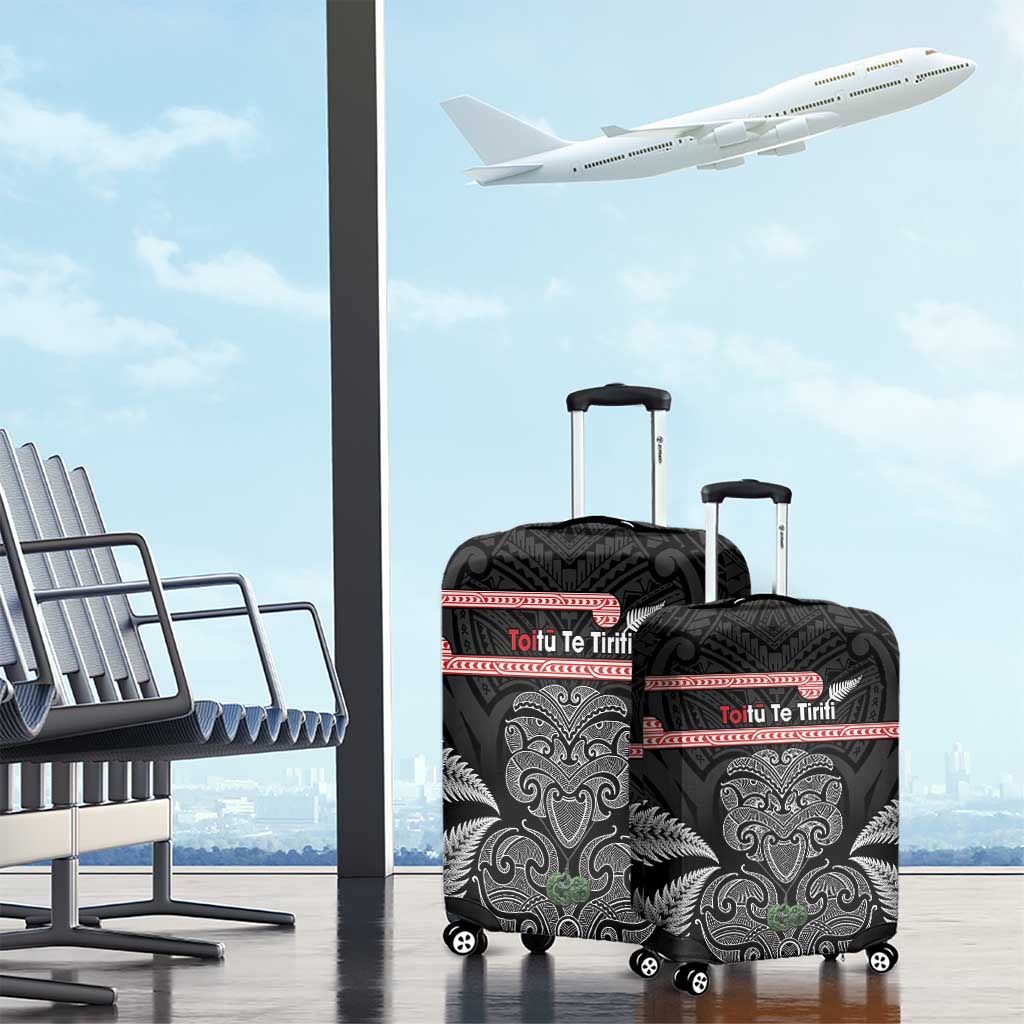 Aotearoa Toitu Te Tiriti Luggage Cover Stand Together! Stand Stronger! - NZ Tiki