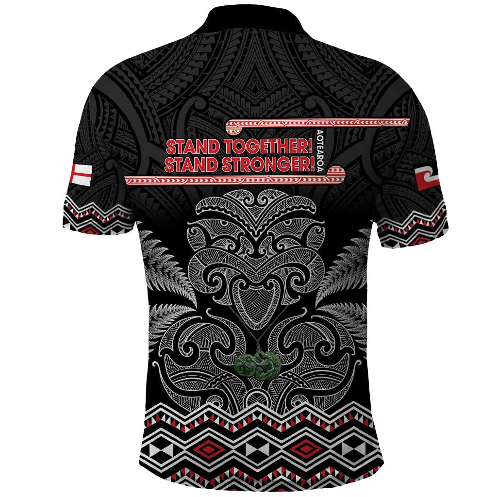 Aotearoa Toitu Te Tiriti Polo Shirt Stand Together! Stand Stronger! - NZ Tiki LT14 - Polynesian Pride