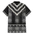Black Taniko Aotearoa Family Matching Puletasi and Hawaiian Shirt Niho Taniwha Mix Poutama LT14