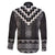 Black Taniko Aotearoa Family Matching Puletasi and Hawaiian Shirt Niho Taniwha Mix Poutama LT14