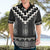 Black Taniko Aotearoa Hawaiian Shirt Niho Taniwha Mix Poutama LT14