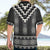 Black Taniko Aotearoa Hawaiian Shirt Niho Taniwha Mix Poutama LT14