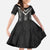 Black Taniko Aotearoa Kid Short Sleeve Dress Niho Taniwha Mix Poutama LT14
