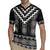 Black Taniko Aotearoa Rugby Jersey Niho Taniwha Mix Poutama LT14