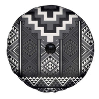 Black Taniko Aotearoa Spare Tire Cover Niho Taniwha Mix Poutama LT14