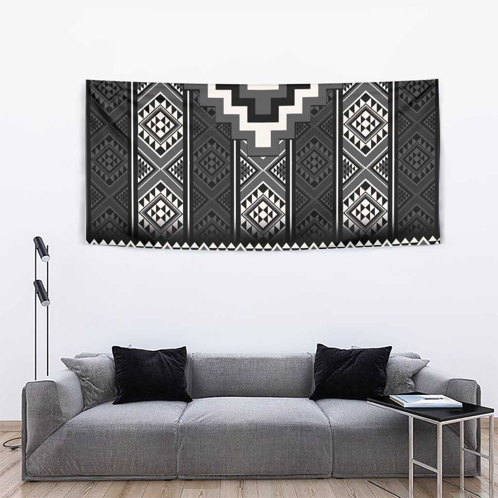 Black Taniko Aotearoa Tapestry Niho Taniwha Mix Poutama LT14