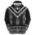 Black Taniko Aotearoa Zip Hoodie Niho Taniwha Mix Poutama LT14