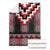 Red Taniko Aotearoa Blanket Niho Taniwha Mix Poutama LT14