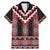 Red Taniko Aotearoa Family Matching Mermaid Dress and Hawaiian Shirt Niho Taniwha Mix Poutama LT14