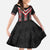 Red Taniko Aotearoa Family Matching Off The Shoulder Long Sleeve Dress and Hawaiian Shirt Niho Taniwha Mix Poutama LT14