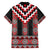 Red Taniko Aotearoa Family Matching Puletasi and Hawaiian Shirt Niho Taniwha Mix Poutama LT14