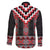 Red Taniko Aotearoa Family Matching Puletasi and Hawaiian Shirt Niho Taniwha Mix Poutama LT14