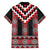 Red Taniko Aotearoa Hawaiian Shirt Niho Taniwha Mix Poutama LT14