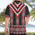 Red Taniko Aotearoa Hawaiian Shirt Niho Taniwha Mix Poutama LT14