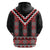 Red Taniko Aotearoa Hoodie Niho Taniwha Mix Poutama LT14