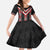 Red Taniko Aotearoa Kid Short Sleeve Dress Niho Taniwha Mix Poutama LT14