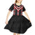 Red Taniko Aotearoa Kid Short Sleeve Dress Niho Taniwha Mix Poutama LT14