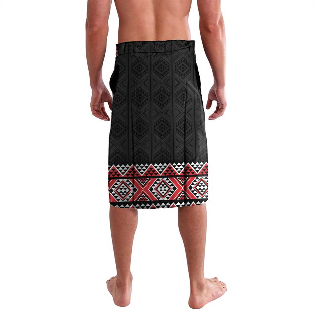Red Taniko Aotearoa Lavalava Niho Taniwha Mix Poutama LT14