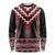 Red Taniko Aotearoa Long Sleeve Shirt Niho Taniwha Mix Poutama LT14