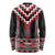 Red Taniko Aotearoa Long Sleeve Shirt Niho Taniwha Mix Poutama LT14