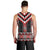 Red Taniko Aotearoa Men Tank Top Niho Taniwha Mix Poutama LT14