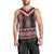 Red Taniko Aotearoa Men Tank Top Niho Taniwha Mix Poutama LT14