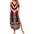 Red Taniko Aotearoa Summer Maxi Dress Niho Taniwha Mix Poutama LT14