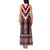 Red Taniko Aotearoa Tank Maxi Dress Niho Taniwha Mix Poutama LT14