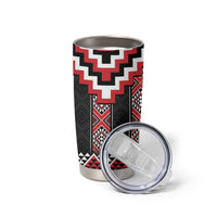 Red Taniko Aotearoa Tumbler Cup Niho Taniwha Mix Poutama LT14