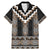 Brown Taniko Aotearoa Family Matching Mermaid Dress and Hawaiian Shirt Niho Taniwha Mix Poutama LT14