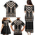 Brown Taniko Aotearoa Family Matching Puletasi and Hawaiian Shirt Niho Taniwha Mix Poutama LT14