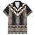 Brown Taniko Aotearoa Family Matching Puletasi and Hawaiian Shirt Niho Taniwha Mix Poutama LT14