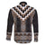 Brown Taniko Aotearoa Family Matching Puletasi and Hawaiian Shirt Niho Taniwha Mix Poutama LT14
