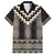 Brown Taniko Aotearoa Hawaiian Shirt Niho Taniwha Mix Poutama LT14