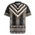 Brown Taniko Aotearoa Rugby Jersey Niho Taniwha Mix Poutama LT14