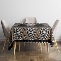 Brown Taniko Aotearoa Tablecloth Niho Taniwha Mix Poutama LT14