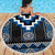 Blue Taniko Aotearoa Beach Blanket Niho Taniwha Mix Poutama LT14
